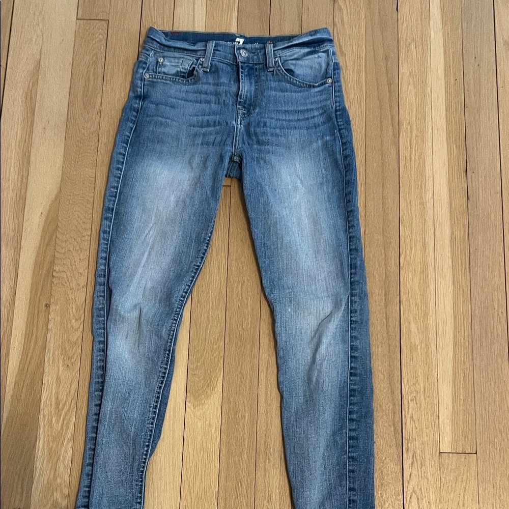 7 for all mankind the cropped skinny Jeans